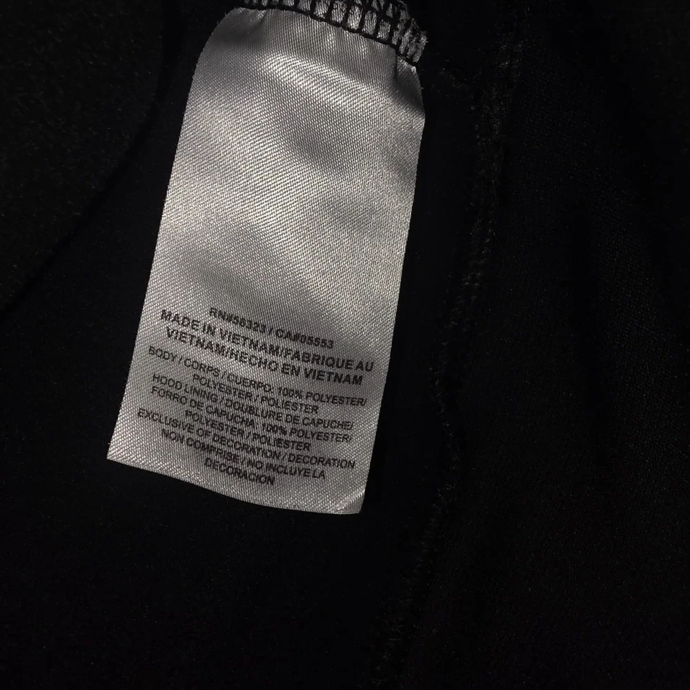 Nike Men's Black Pullover Hoodie with Diagonal Logo - Picture 6 of 8